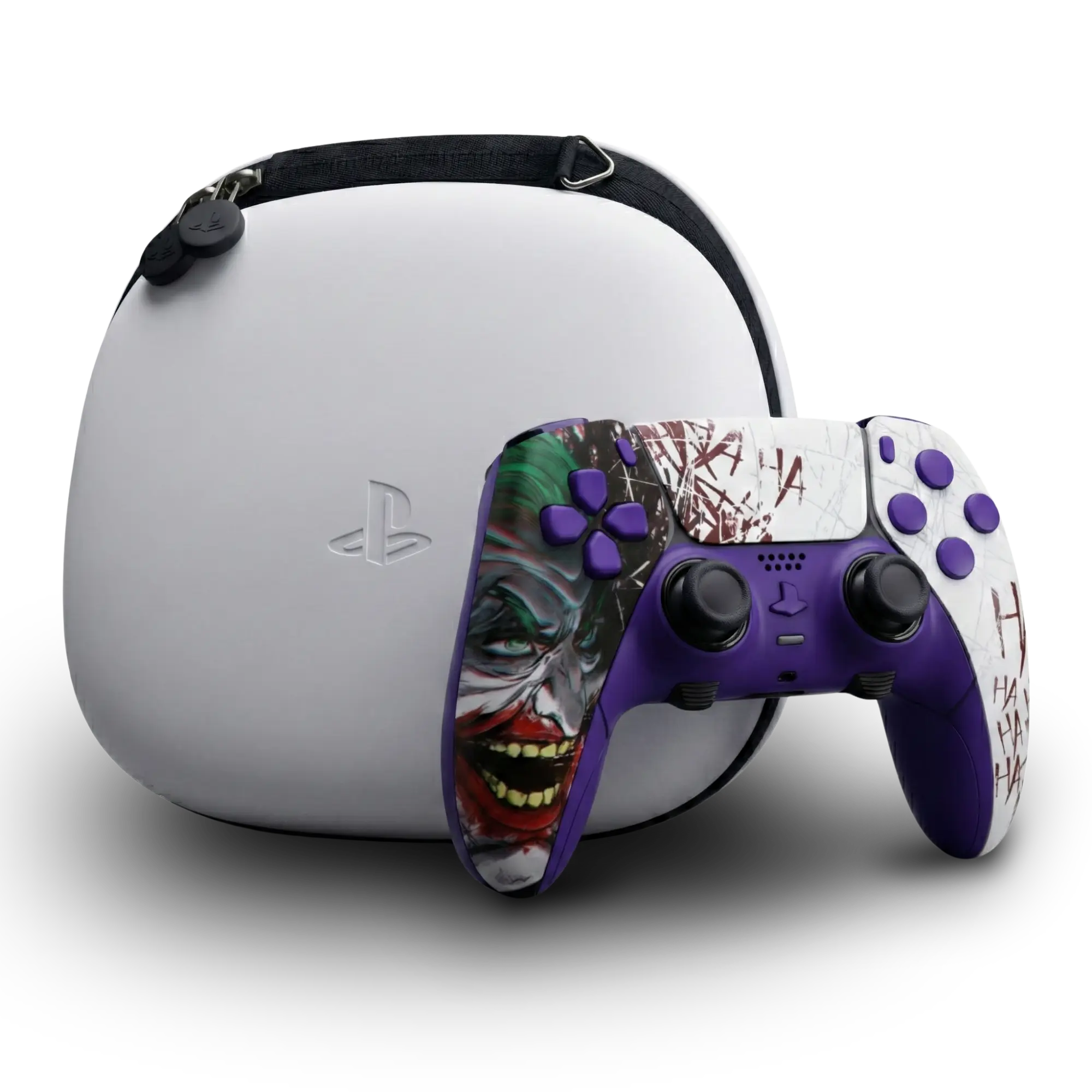 Custom DualSense Edge controller Joker design