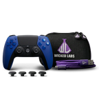 Blue custom PS5 controller