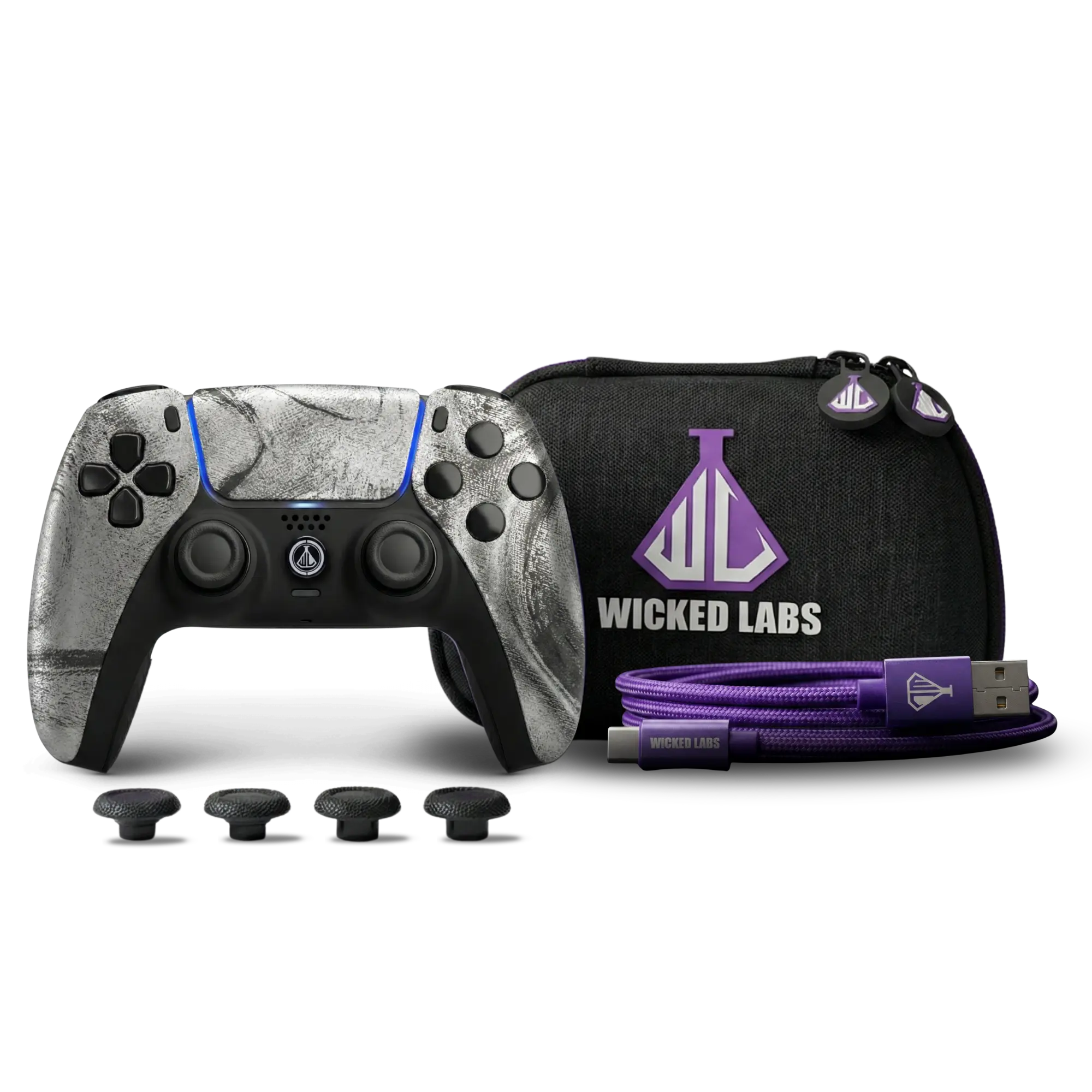 Silver PS5 custom controller collection