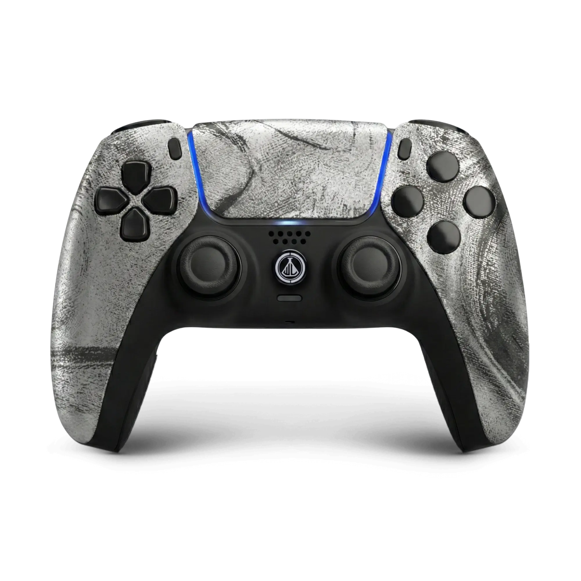 Silver custom PS5 controller
