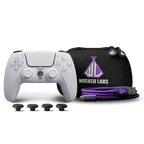 White custom PS5 controller