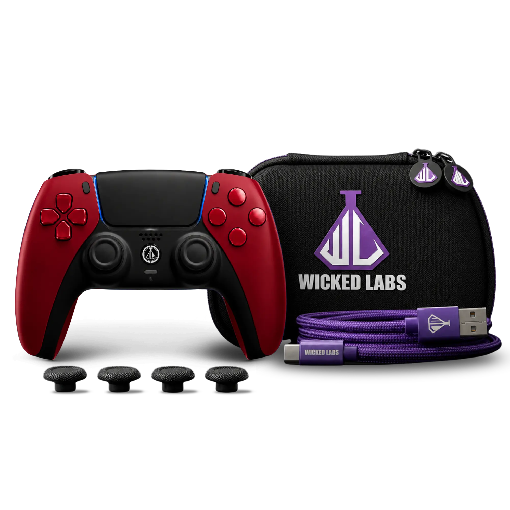 Custom PS5 Pro Controller – Red