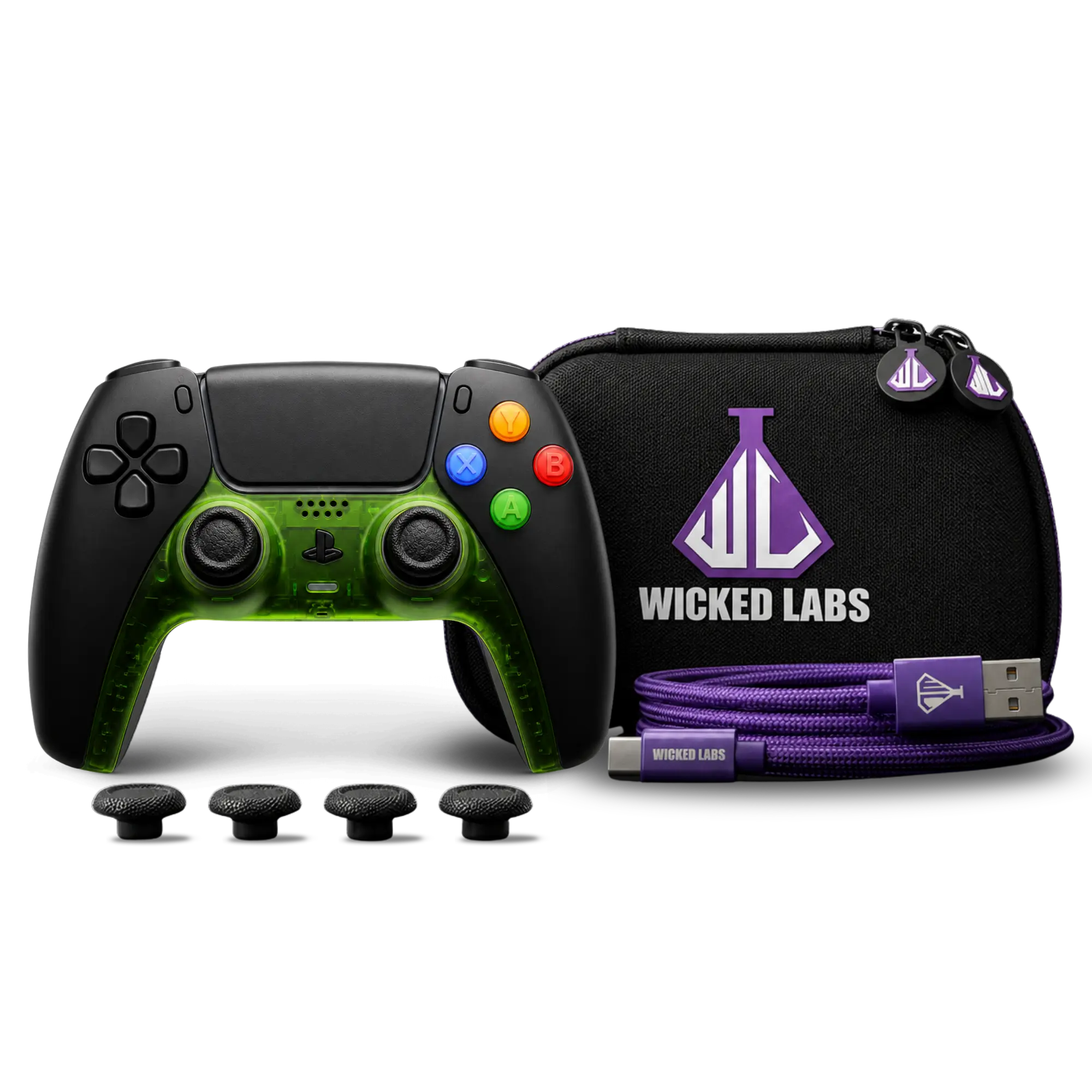 Retro Black PS5 Controller
