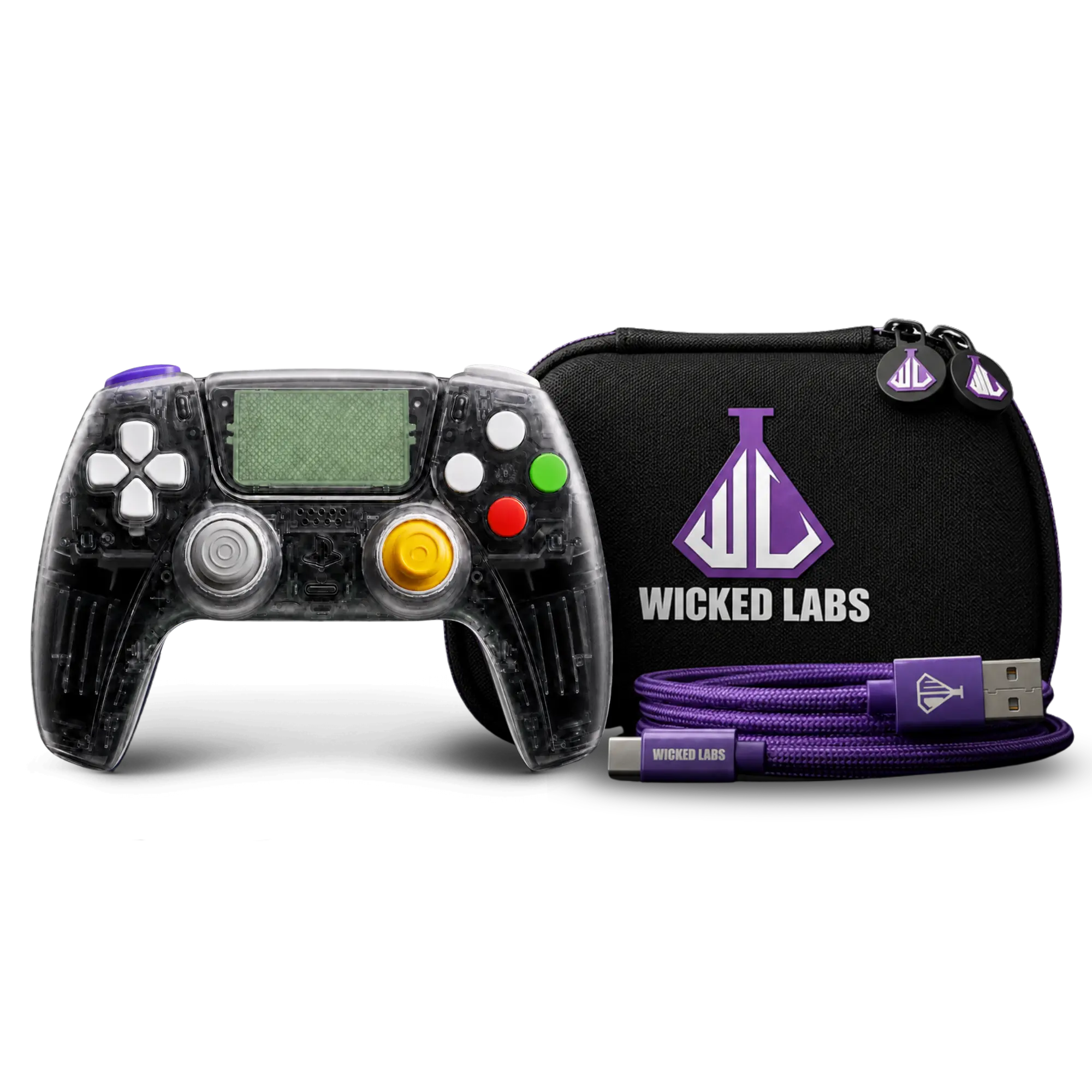 Retro Crystal PS5 Controller